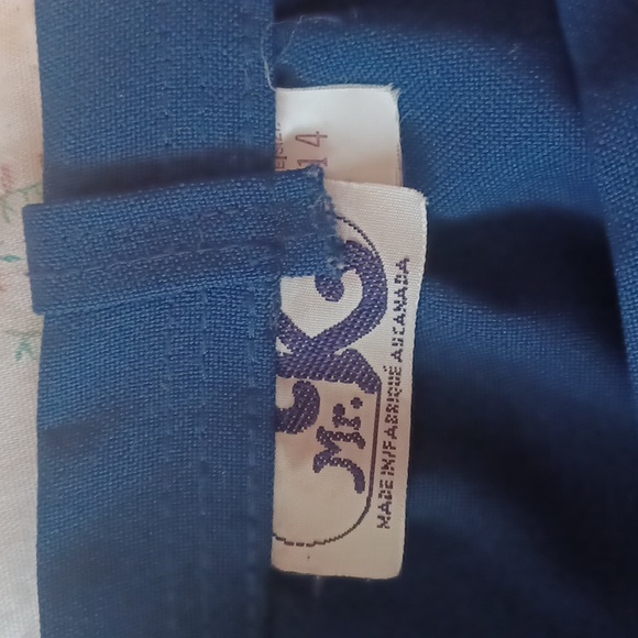 5 for $15 Vintage sz 14 Navy blue 24k pencil skirt - Picture 11 of 12